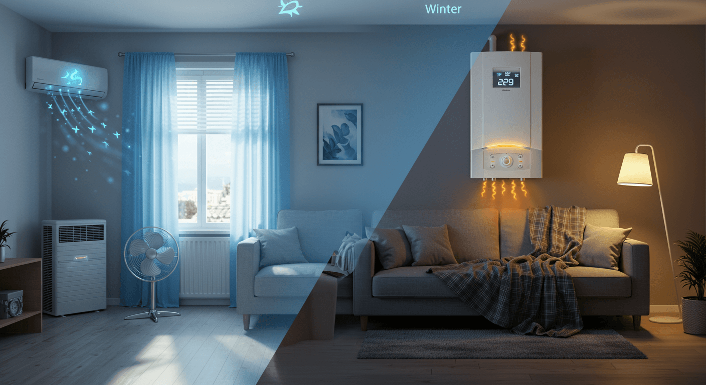 에어컨/보일러 사용 꿀팁: 계절별 적정 온도 설정으로 전기세 절약하기